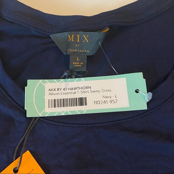 NEW Swing Dress Alison Essential Navy Blue Large - Picture 6 of 8